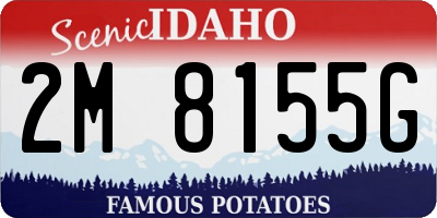 ID license plate 2M8155G