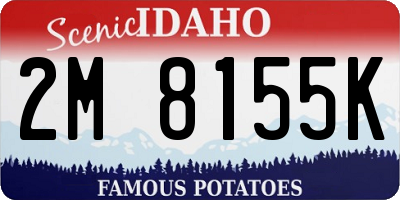 ID license plate 2M8155K