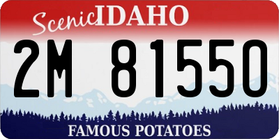 ID license plate 2M8155O