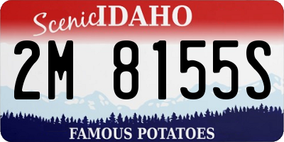 ID license plate 2M8155S