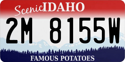ID license plate 2M8155W