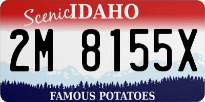 ID license plate 2M8155X