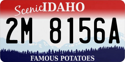 ID license plate 2M8156A