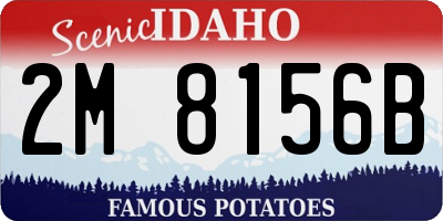 ID license plate 2M8156B