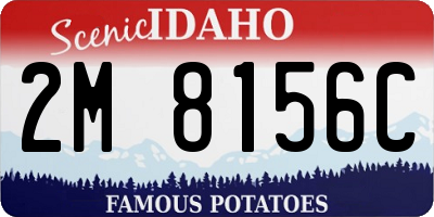 ID license plate 2M8156C
