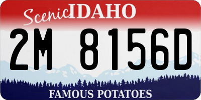 ID license plate 2M8156D