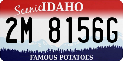 ID license plate 2M8156G