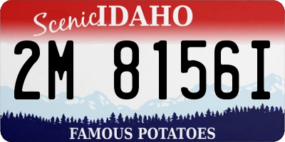 ID license plate 2M8156I