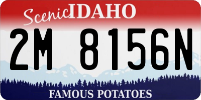 ID license plate 2M8156N