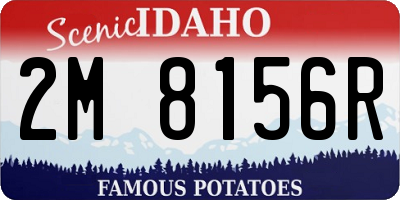 ID license plate 2M8156R