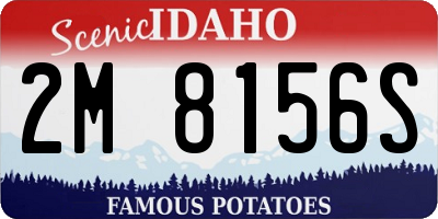 ID license plate 2M8156S