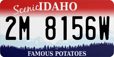 ID license plate 2M8156W