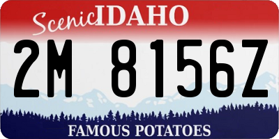 ID license plate 2M8156Z