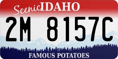 ID license plate 2M8157C