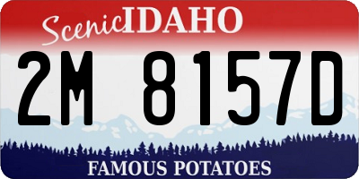 ID license plate 2M8157D