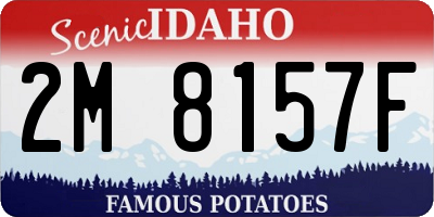 ID license plate 2M8157F