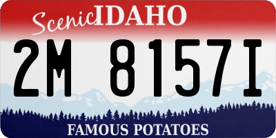 ID license plate 2M8157I