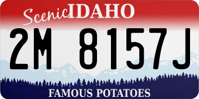 ID license plate 2M8157J