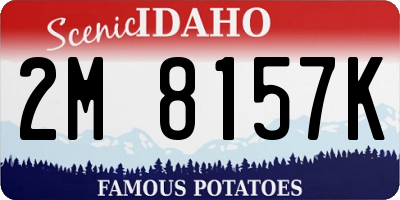 ID license plate 2M8157K