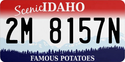 ID license plate 2M8157N