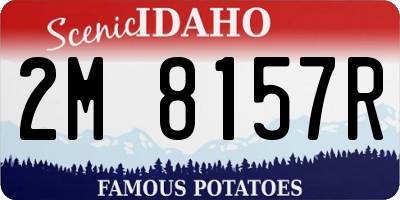 ID license plate 2M8157R