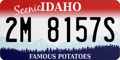 ID license plate 2M8157S