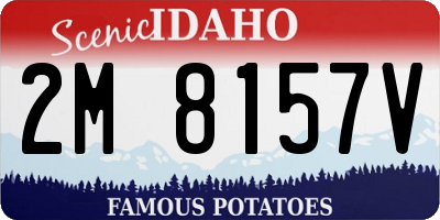 ID license plate 2M8157V