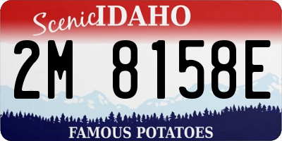ID license plate 2M8158E