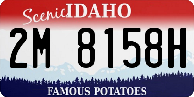 ID license plate 2M8158H