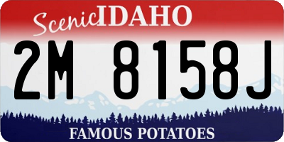 ID license plate 2M8158J