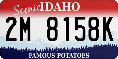 ID license plate 2M8158K