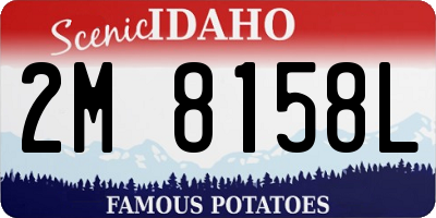 ID license plate 2M8158L