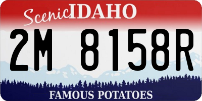 ID license plate 2M8158R