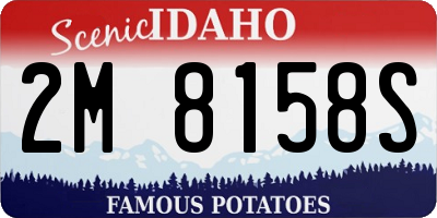 ID license plate 2M8158S