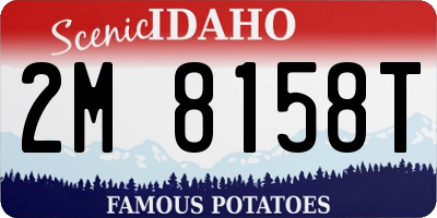 ID license plate 2M8158T