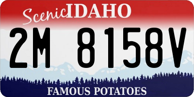 ID license plate 2M8158V