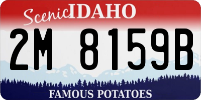ID license plate 2M8159B