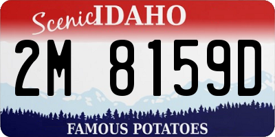 ID license plate 2M8159D