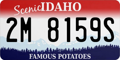 ID license plate 2M8159S