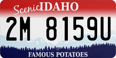 ID license plate 2M8159U