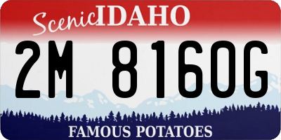 ID license plate 2M8160G