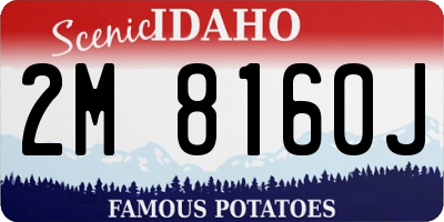 ID license plate 2M8160J