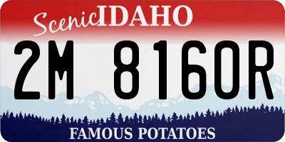 ID license plate 2M8160R