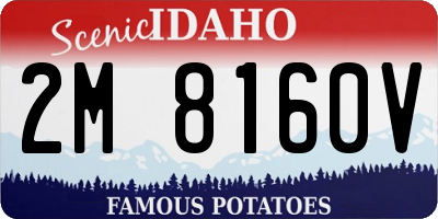 ID license plate 2M8160V