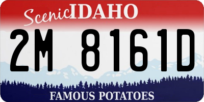 ID license plate 2M8161D