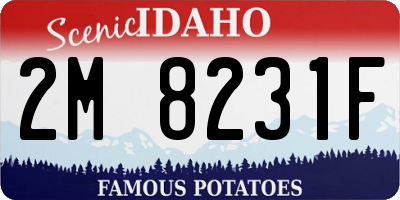 ID license plate 2M8231F