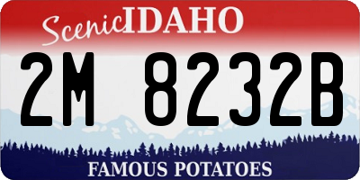 ID license plate 2M8232B