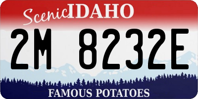 ID license plate 2M8232E