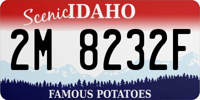 ID license plate 2M8232F