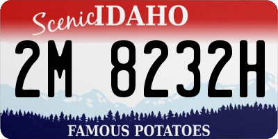 ID license plate 2M8232H